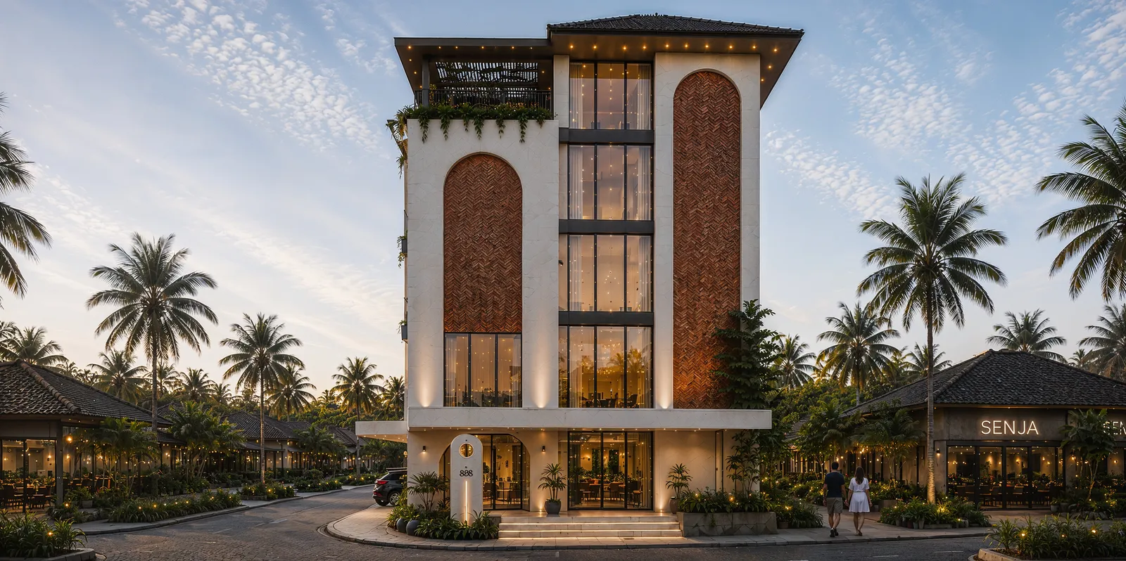 Seminyak Residence — фасад и вход