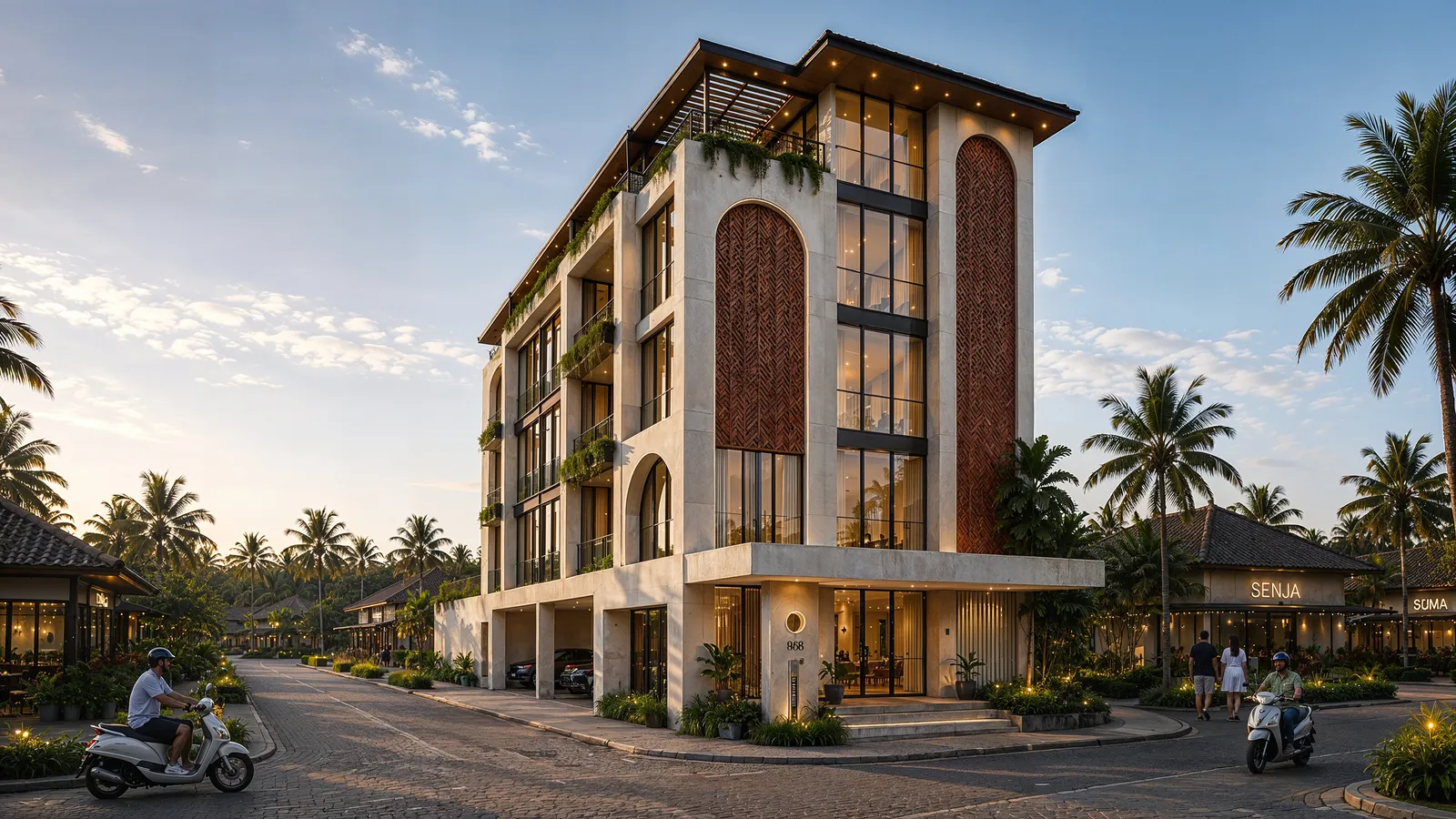 Seminyak Residence — фасад апарт-корпуса