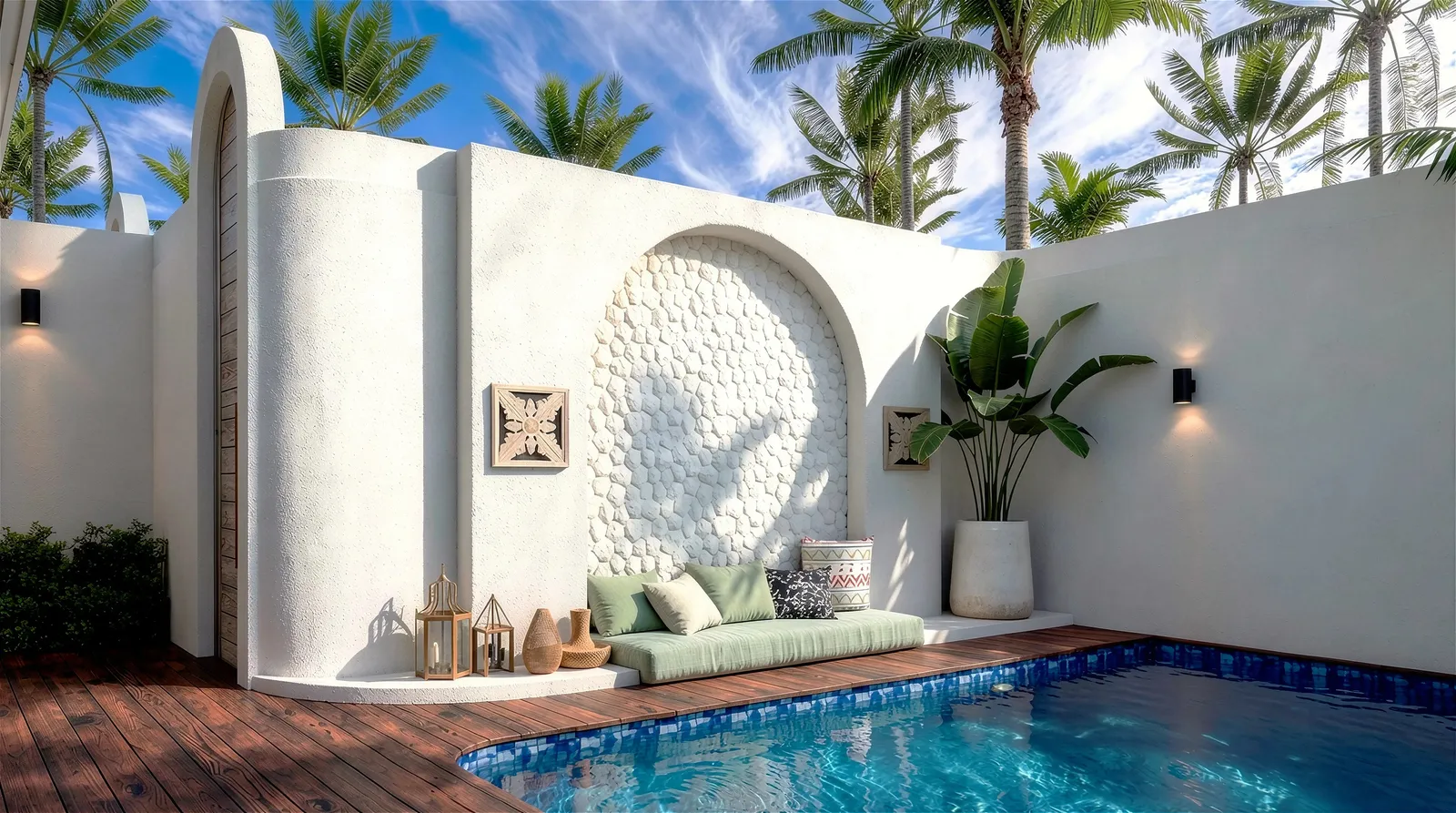 Seminyak Residence — бассейн и терраса