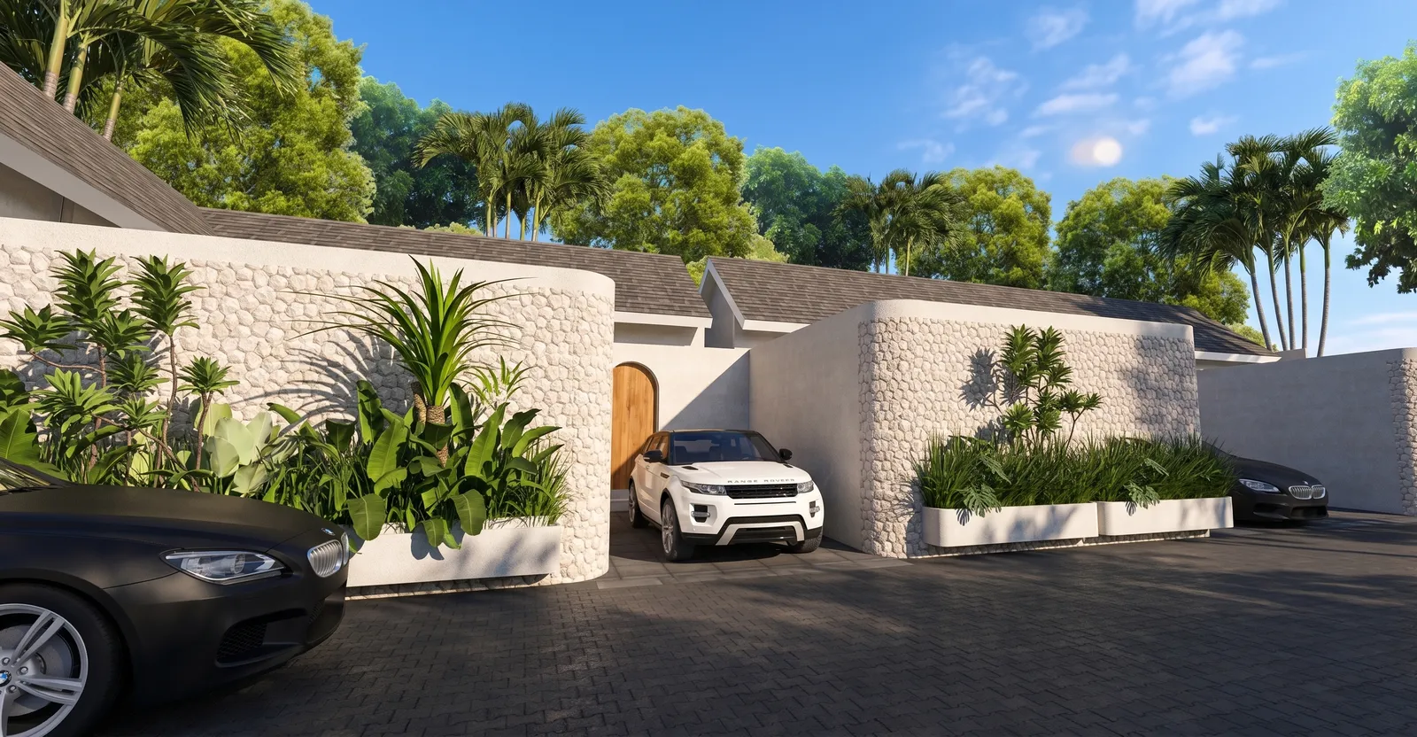 Seminyak Residence — фасад со стороны улицы